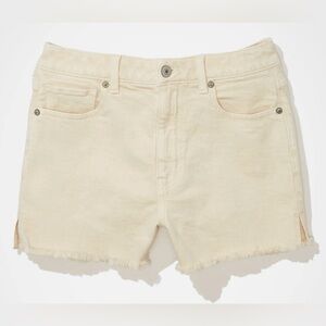 American Eagle AE Stretch Mom Short in Cream